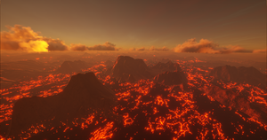 Lava mountains